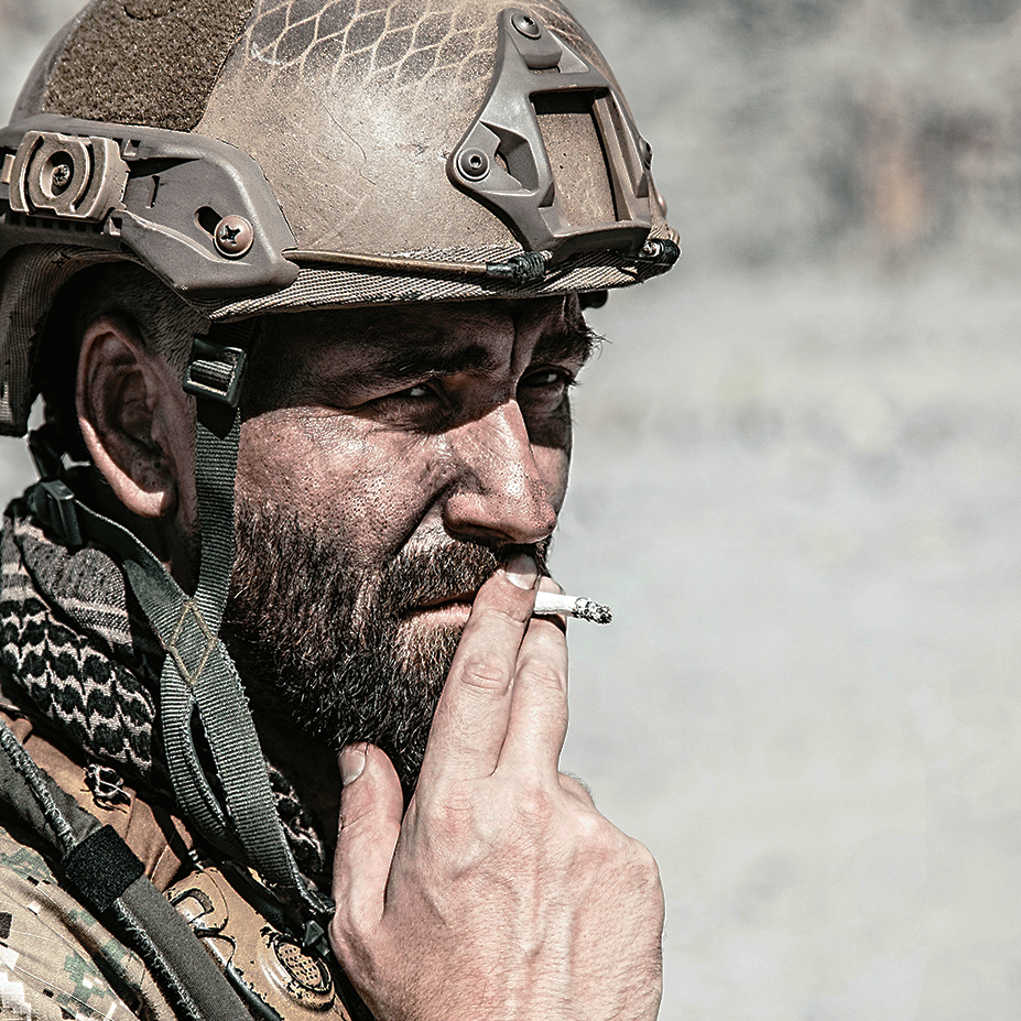 Percentage of Smokers in the Military drops. Vaping increases.